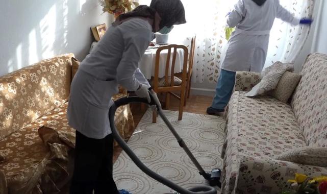 Malatya’da evde temizlik hizmetleri sürüyor