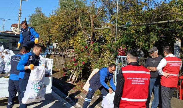 Muğla Büyükşehir’den yakacak desteği