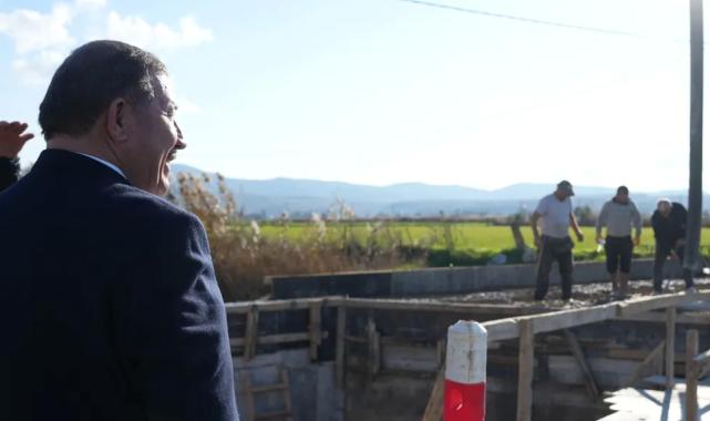 Muğla Milas’ta iki mahalleyi bağlayacak köprü şekilleniyor