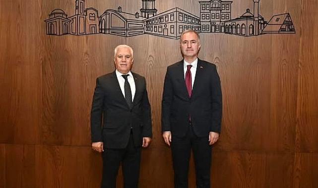 Mustafa Bozbey’den Başkan Taban’a Ziyaret