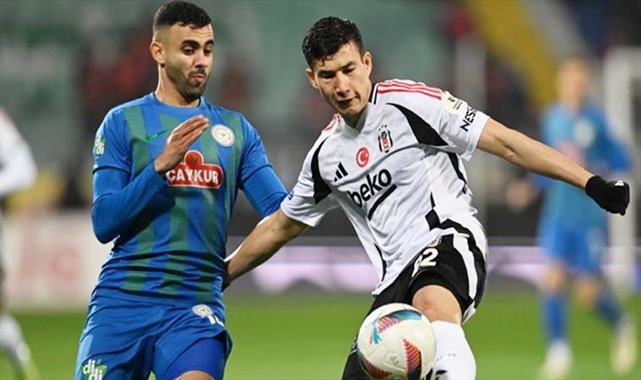 Çaykur Rizespor 1-1 Beşiktaş (Maç Sonucu) Rize’de kazanan çıkmadı!