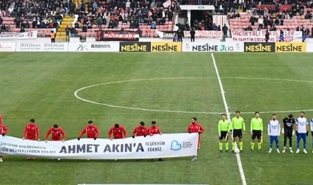 Balkes’ten Başkan Akın’a pankartlı teşekkür