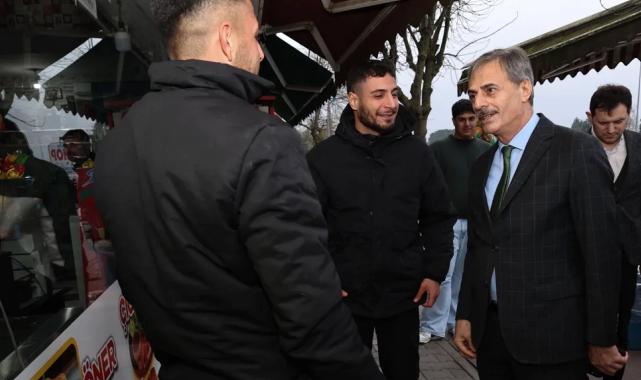 Başkan Alemdar Sakarya Yenikent’te esnafla bir araya geldi