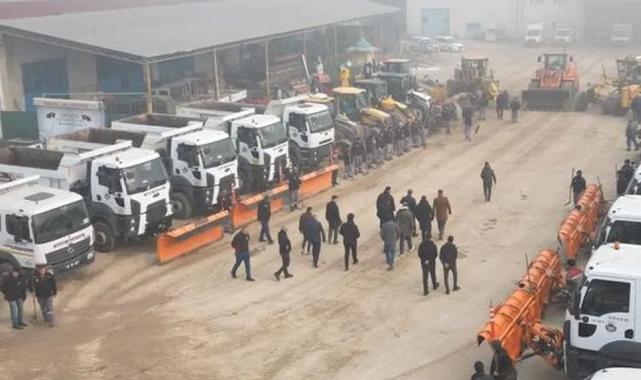 Bursa İnegöl Belediyesi kar yağışına hazır