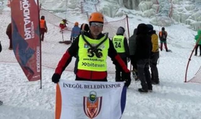 Bursa İnegöllü sporcu buz tırmanış Türkiye Şampiyonu oldu