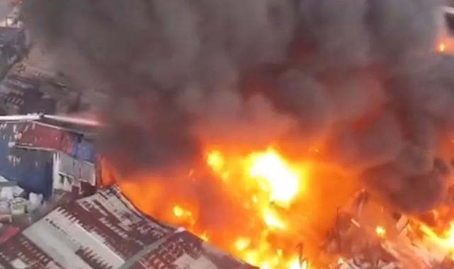 Bursa Yıldırım’da fabrika yangını!