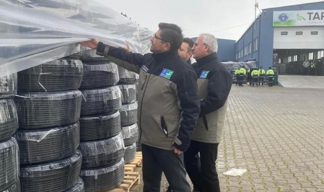 Bursa’da geri dönüşümle üretilen borular dağıtıma gün sayıyor… Tarım Plast, Bursalı çiftçiye nefes olacak