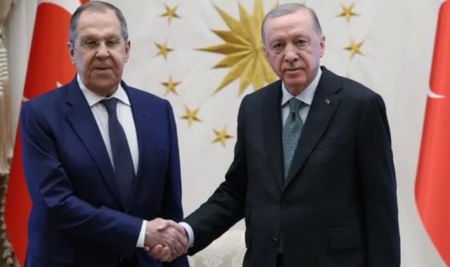 Cumhurbaşkanı Erdoğan, Rusya Dışişleri Bakanı Lavrov’u kabul etti