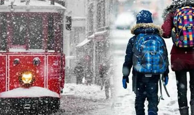 İstanbul ve Tekirdağ’da eğitime kar engeli!