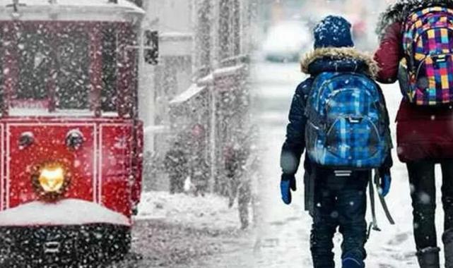 İstanbul’da eğitime kar engeli!
