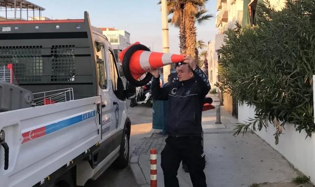 İzmir Güzelbahçe’de zabıta ekipleri işgale geçit vermiyor