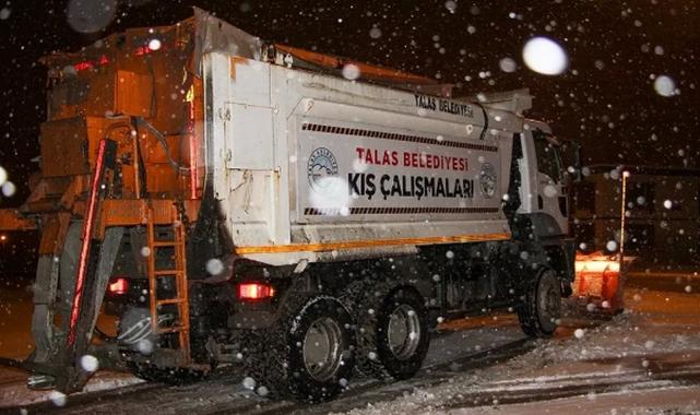 Kayseri Talas’ta kar seferberliği başladı