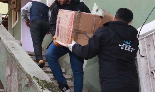 Kocaeli’de doğalgaz ve yakacak yardımları sürüyor