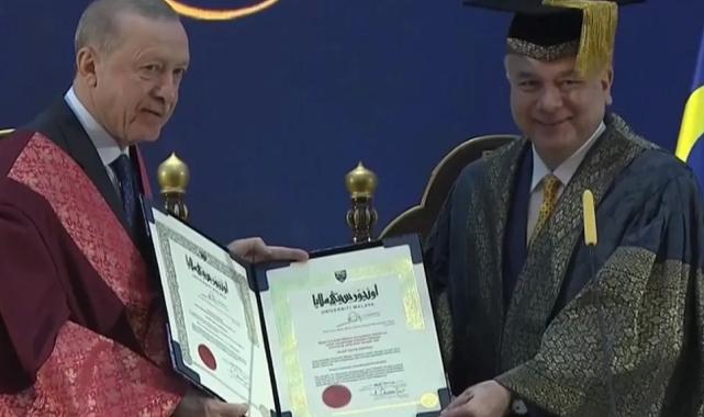 Malezya’dan Cumhurbaşkanı Erdoğan’a fahri doktora beratı