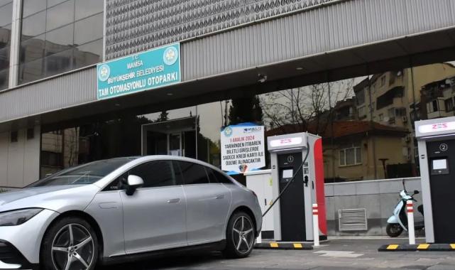 Manisa Büyükşehir’den elektrikli araç şarjına ilk istasyon