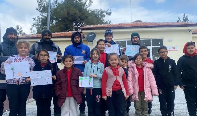 Manisa Soma’da öğrencilerden belediyeye resimli teşekkür