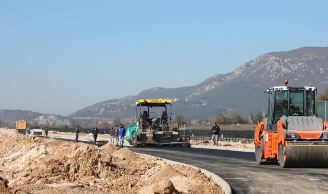 Muğla’da AVM bağlantı yolunda son rötuşlar