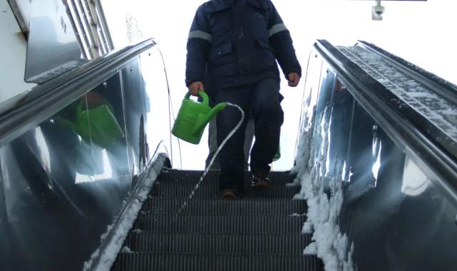 Yürüyen merdivenler donmaya karşı 7/24 çalışacak