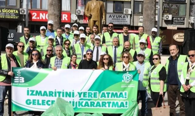 Balıkesir Edremit Belediyesi’nden ‘izmarit toplama’ kampanyası