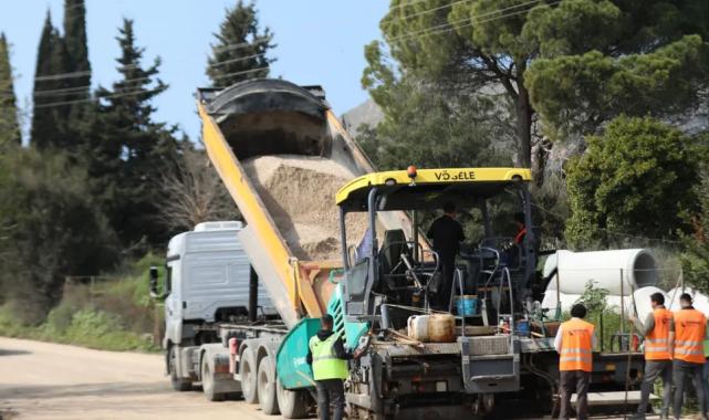 Bodrum’da yol çalışması devam ediyor
