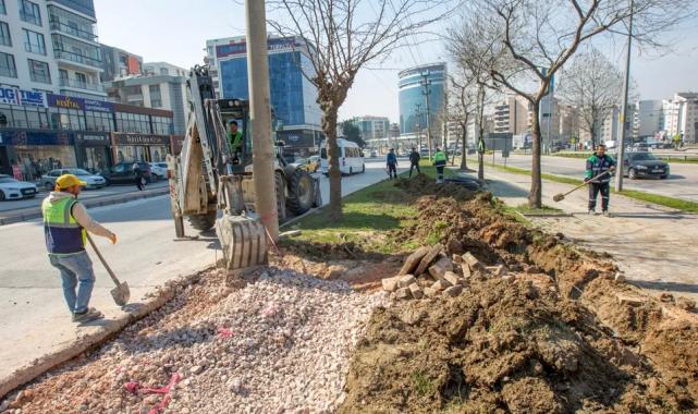Bursa’da Ata Bulvarı’nı rahatlatacak dokunuş