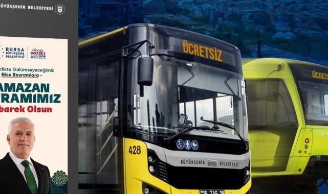 Bursa’da ulaşım bayram boyunca ücretsiz