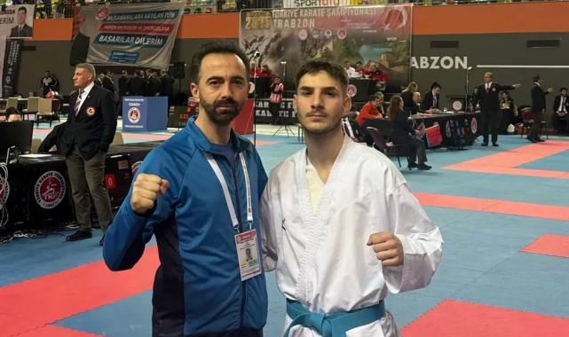 Geyveli karateci Türkiye ve Balkan ikincisi oldu