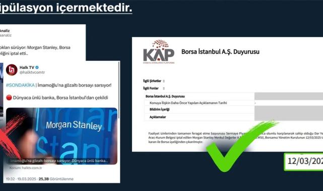 İletişim’den ‘Morgan Stanley’ haberlerine açıklama