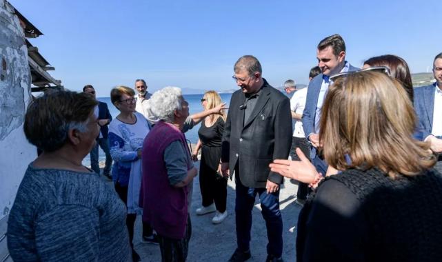 İzmir Foça’da Başkan Tugay’dan inceleme