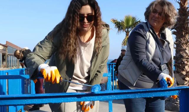 İzmir Güzelbahçe’den ‘boyanı, fırçanı al gel’ kampanyası