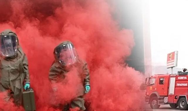 Kıbrıslı itfaiyecilere Konya tatbikatı