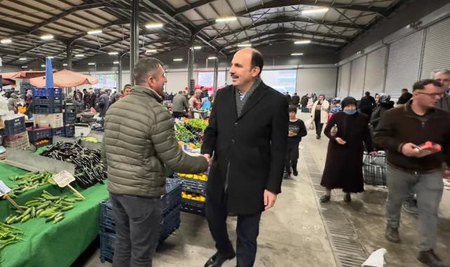 Konya’da Büyük Sinan Semt Pazarı’na Başkan Altay’dan ziyaret