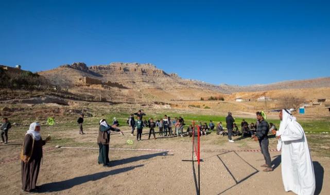 Mardinli köylülerin badminton sevgisi