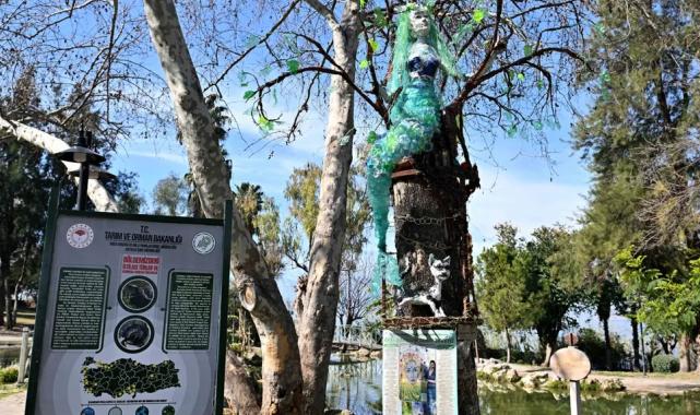 Muratpaşa’da atıklardan sanata… Puşkin’in şiiri heykele dönüştü
