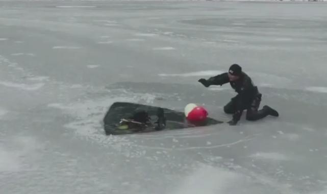 SAK Timi’nden Uzungöl’de irtifa ve buz altı dalışı