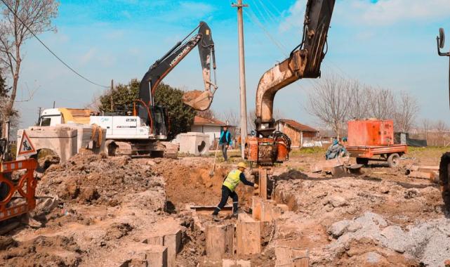 Sakarya’da 17 bin 500 metrelik atık su hattında sona doğru