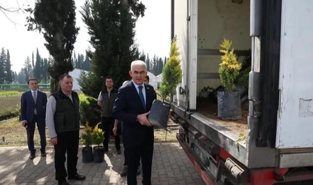 100 bin fidan kardeş ülke için yola çıktı