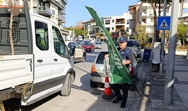 Denizli zabıtası kaldırım işgaline geçit vermiyor