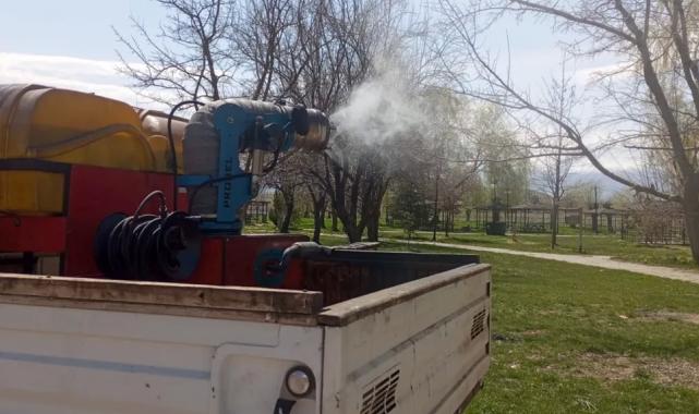 Erzincan’da larva ilaçlaması