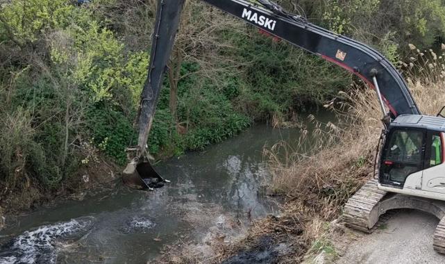 Güzelköy Deresi’nde hummalı çalışma