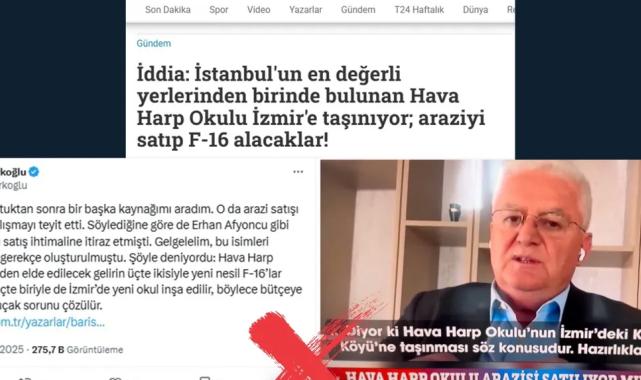 ‘Hava Harp Okulu İzmir’e taşınacak’ iddialarına açıklama