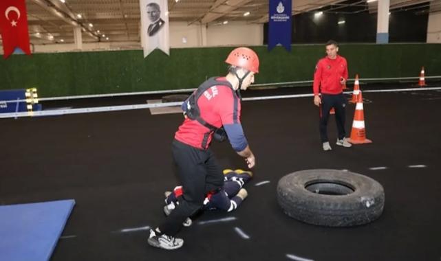 İtfaiye adayları parkura çıktı