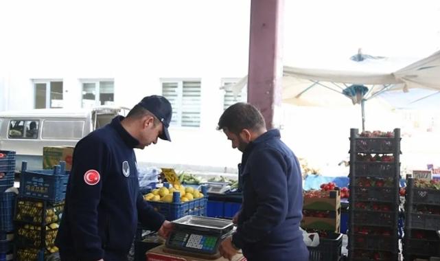 Kayseri Melikgazi zabıtasından pazar denetimi