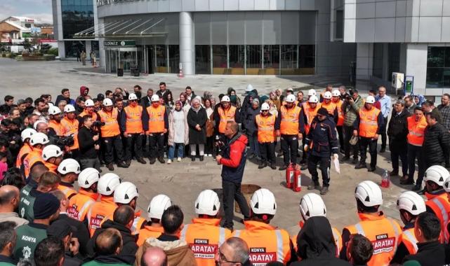 Konya Karatay Belediyesi’nde ‘afet ve yangın’ eğitimi
