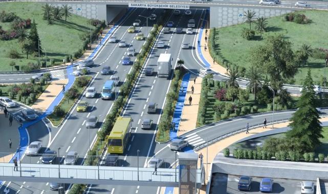 Metrobüs ve raylı sisteme uygun farklı seviyede katlı kavşak olacak