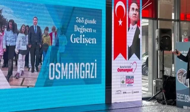 Osmangazi’nin 1 yıllık çalışmalarını Erkan Aydın paylaştı