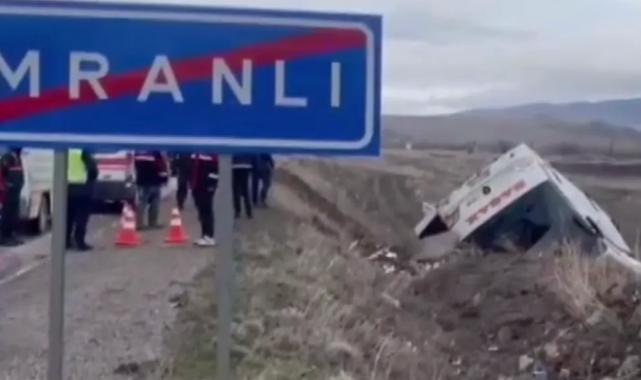 Sivas’ta otobüs devrildi: 2 ölü, 23 yaralı