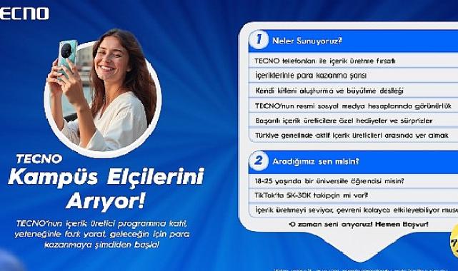 TECNO kampüs elçilerini arıyor!