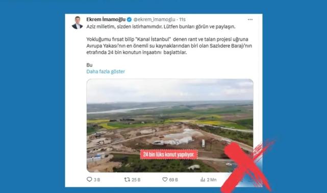 TOKİ’nin İstanbul Arnavutköy’deki konut projesi iddialarına yalanlama