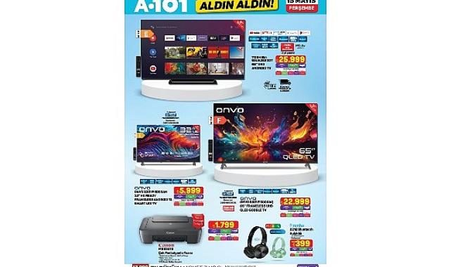 15 Mayıs’ta A101’de Elektronik ve Ev Ürünleri Satışa Sunuluyor